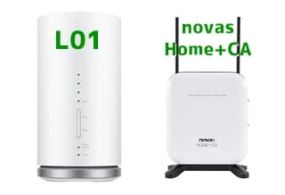 WiMAX L01とnovas Home+CA比較　アイキャッチ画像