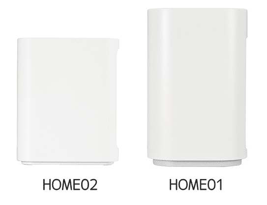 HOME02と01 側面サイズ比較